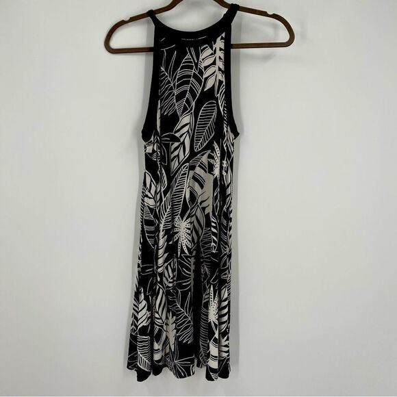 Old Navy Women’s High Halter Neck Sleeveless Mini Tropical Print Dress size M - Picture 1 of 3